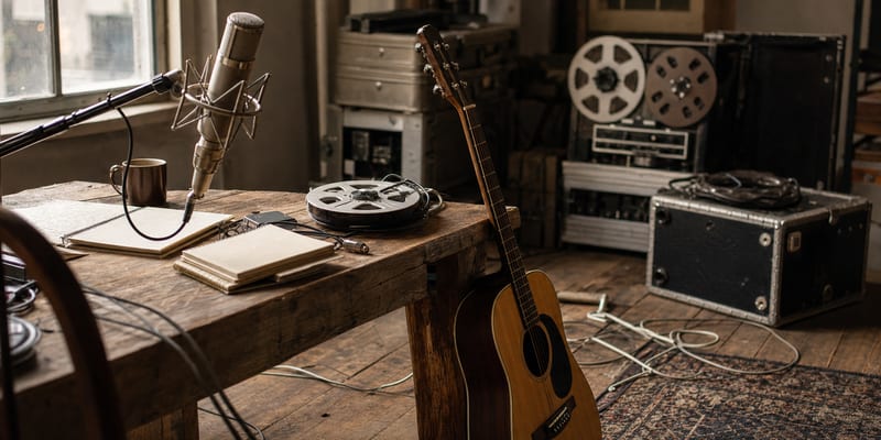 Editorial archive image illustrating College Radio and the Americana Chart: How Non-Commercial Radio Kept Roots Music Alive 2008-2013.