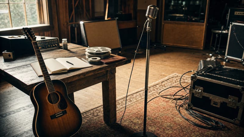Editorial archive image illustrating Solo vs. Co-Write: The Songwriter's Dilemma in Independent Americana 2010-2013.