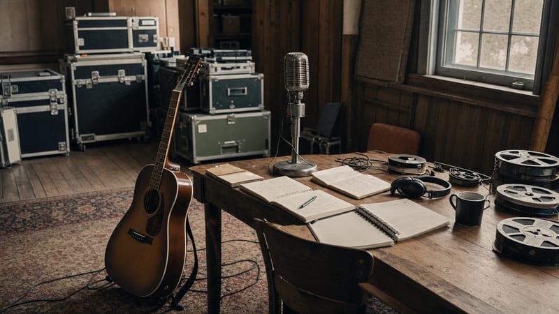 Editorial archive image illustrating Amos Lee's Spirit: Soul Americana's Quiet Consistency in 2016.