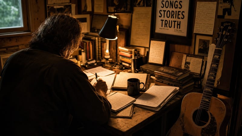 Editorial archive image illustrating Darrell Scott's Dual-Track Career: Songwriter-for-Hire vs. Artist.