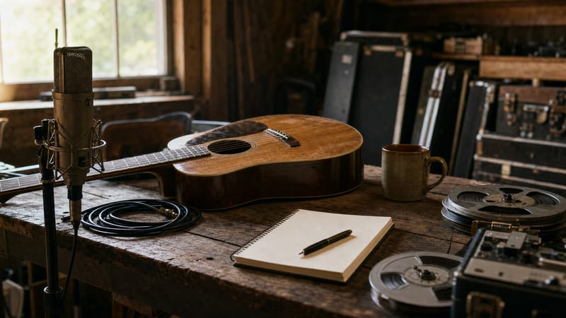 Editorial archive image illustrating Guy Clark Workbench Songs 2006 and the Craft of Lifetime Songwriting.