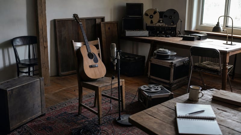 Editorial archive image illustrating The House Concert Economy: Indie Americana Touring in Living Rooms 2014-2016.