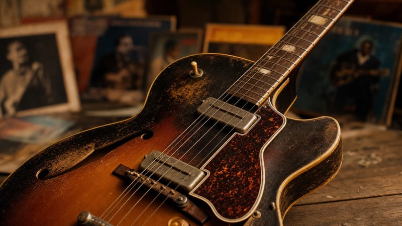 Editorial archive image illustrating Joe Bonamassa's Blues Playlist: A 100-Year Generational Bridge.