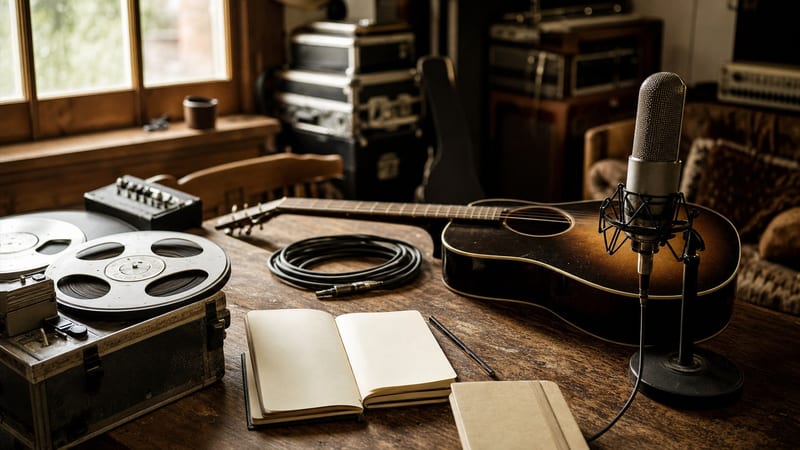 Editorial archive image illustrating M Ward Transistor Radio 2005 and the Vintage Aesthetic in Modern Singer-Songwriter Work.