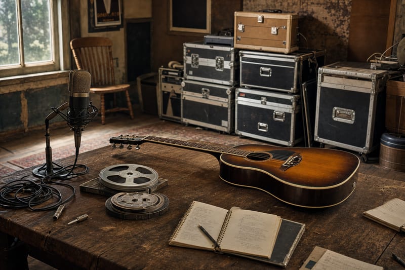Editorial archive image illustrating Marty Stuart's Way Out West: Country Music's Most Cinematic Album of 2017.