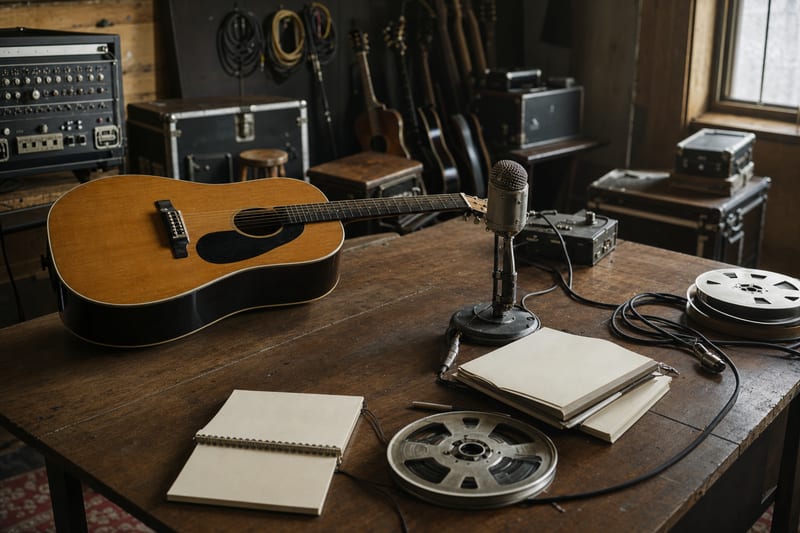 Editorial archive image illustrating Mo Pitney's Behind This Guitar: Independent Traditional Country in 2016.
