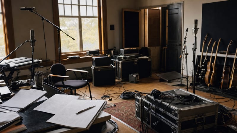 Editorial archive image illustrating Nashville Session Musicians in 2022: The Economics of Being a Professional Hired Gun.