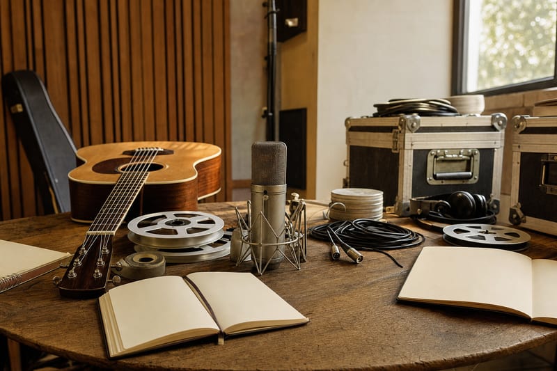 Editorial archive image illustrating Overdubbing vs. Live Tracking: The Core Production Choice in Country and Americana 2014-2016.