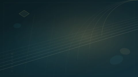 Abstract editorial graphic: vertical signal bars and a diagonal beam in deep teal and warm amber on a dark background, representing the contrast between campaign stream spikes and durable catalog signals without readable text or logos.