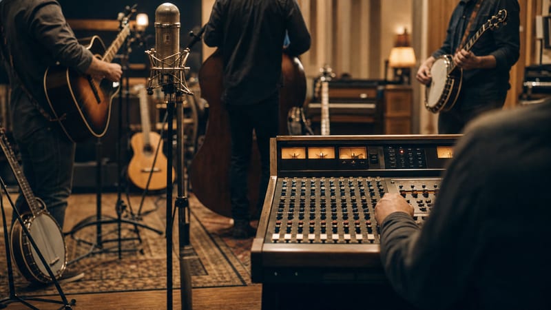 Editorial archive image illustrating Parallel Compression in Country and Americana Production: The Technique Behind the Punch.