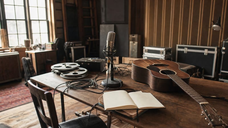 Editorial archive image illustrating Reverb and Space in Americana Production: The Room Sound Aesthetic 2015-2017.