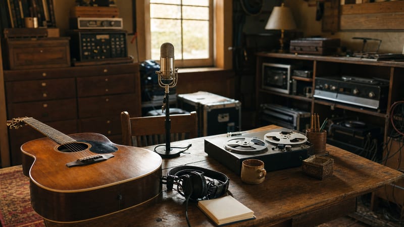 Editorial archive image illustrating Room Microphone Technique in Americana and Roots Recording.