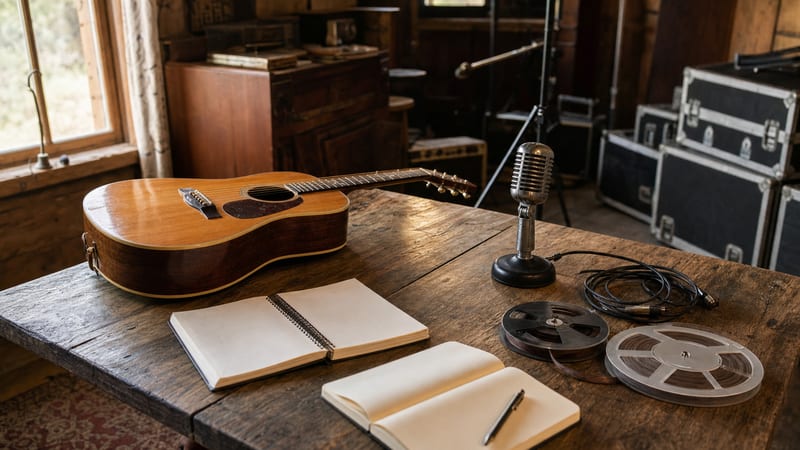 Editorial archive image illustrating Sam Outlaw and the Southern California Country-Writer Underground.