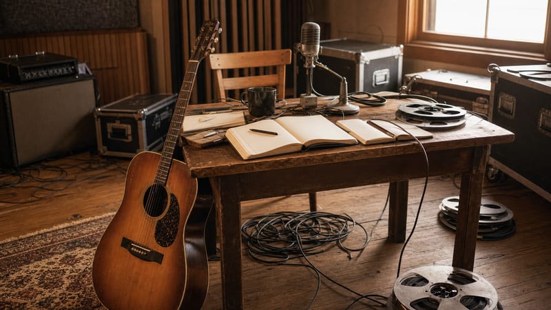 Editorial archive image illustrating Sarah Jarosz's World on the Ground: Songwriting in Lockdown and the Intimacy of Restraint.