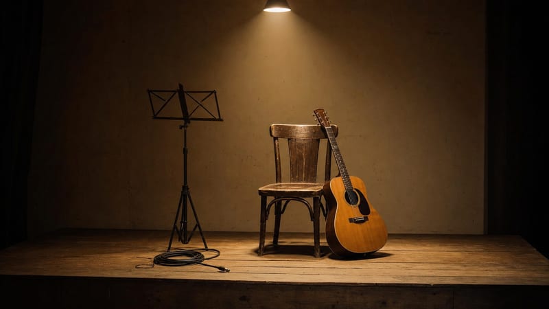 Editorial archive image illustrating From the Living Room to the Stage: Building a Singer-Songwriter Career Without a Major Label.