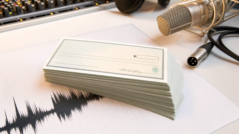 Editorial archive image illustrating SoundExchange $13 Billion: Digital Royalties for Indie Artists.