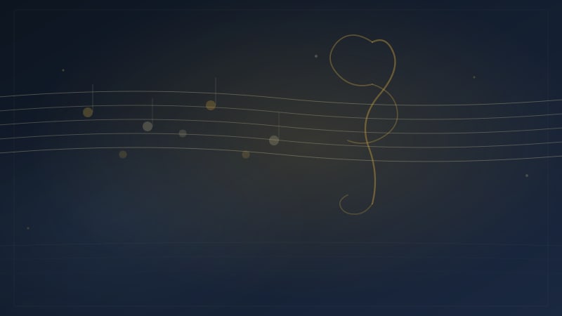Abstract editorial graphic: concentric horizon arcs and vertical signal bars in deep slate and warm gold on a dark background, representing audience engagement data flows without readable text or logos.